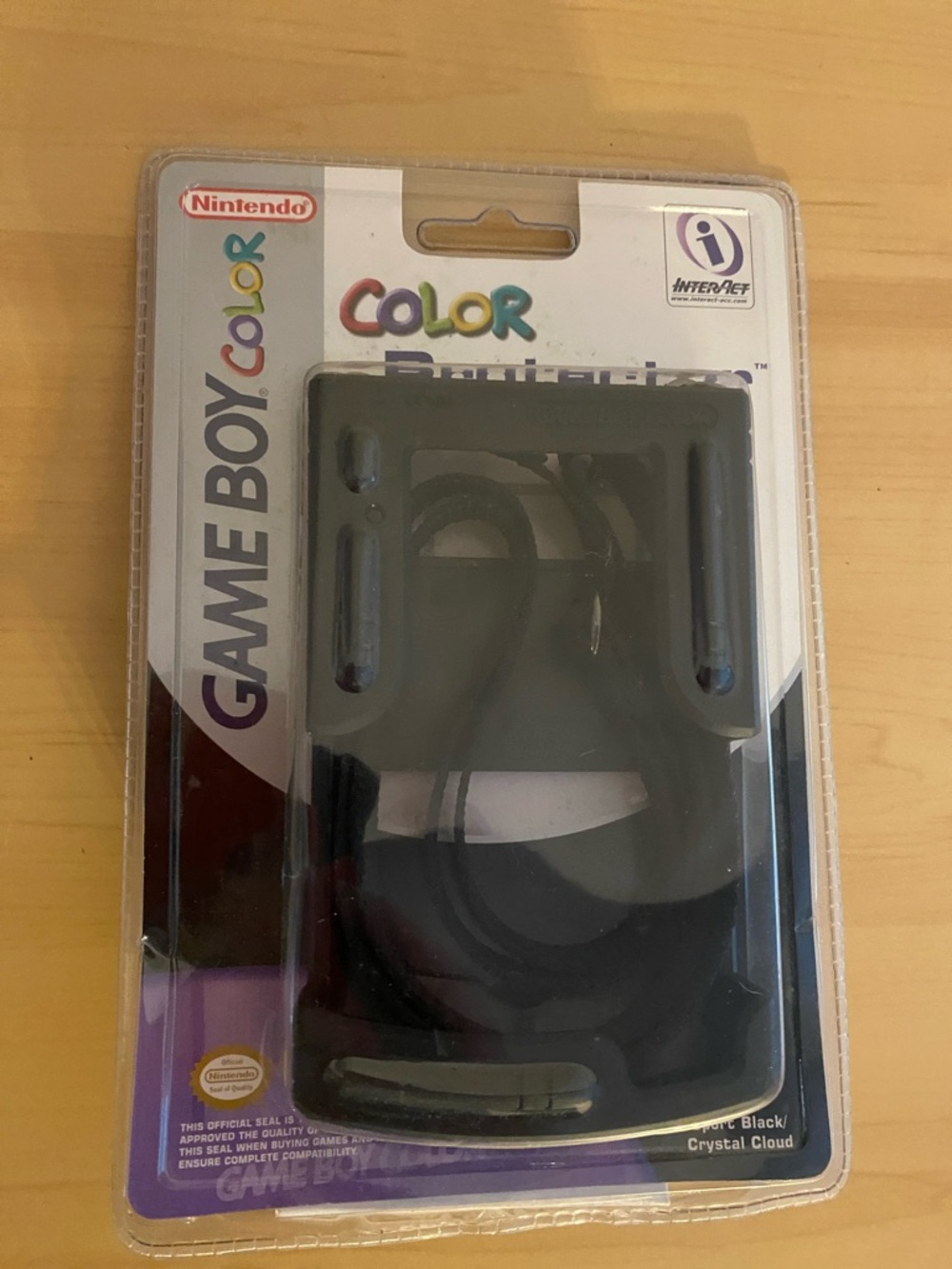 Game boy color protector case strap sport black